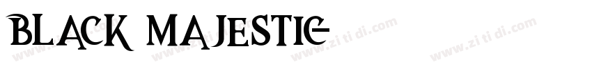 black majestic字体转换 black majestic字体转换